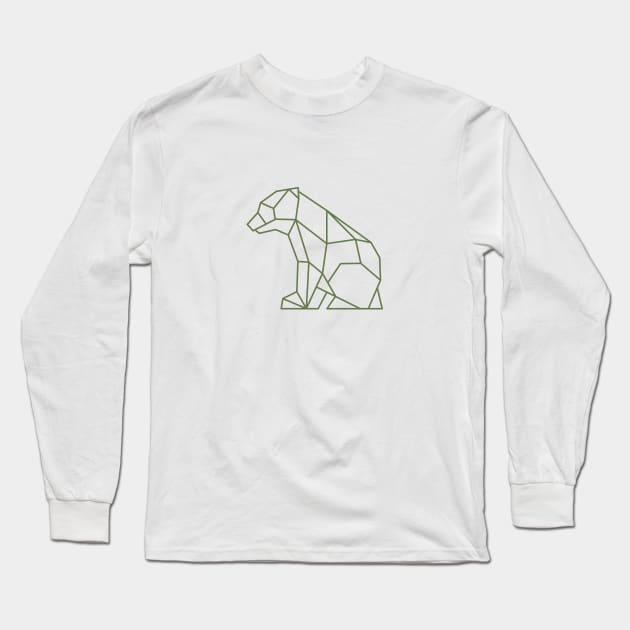 Polygon baby bear Long Sleeve T-Shirt by arvitalya